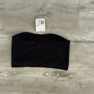 Forever 21 Black Strapless crop Top